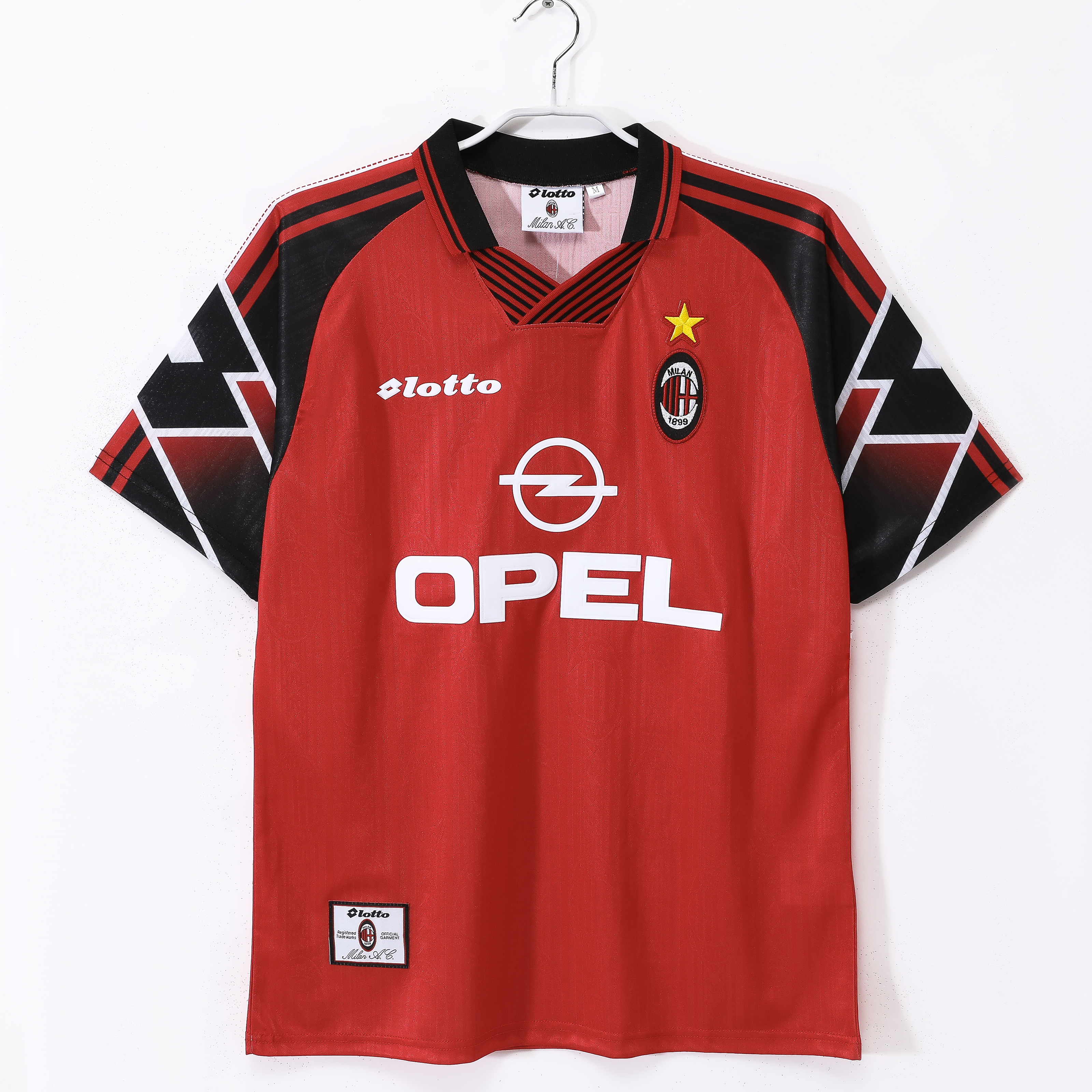 Camiseta de fútbol AC Milan 1997/98 TERCERA MANGA CORTA VERSION FAN